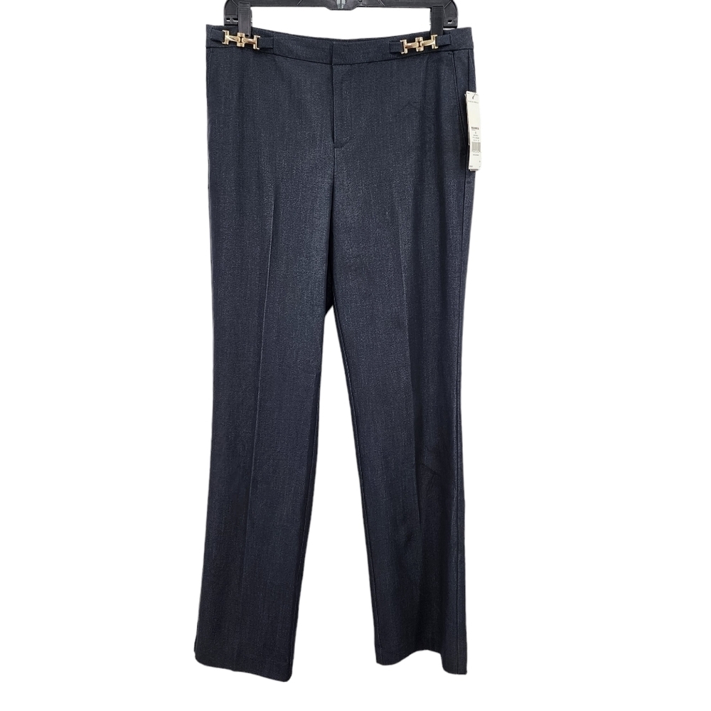 Dana Buchman Women's Gold Embellished Waist Trouser - 8